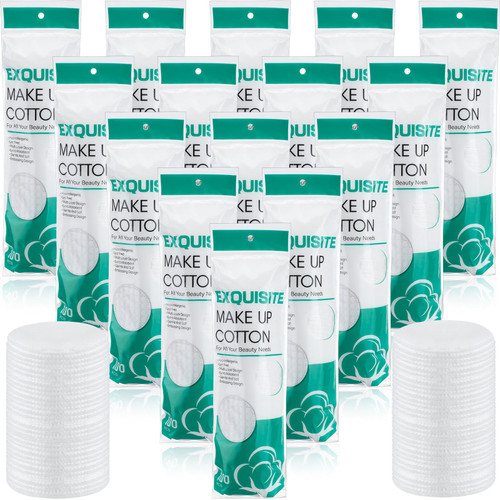 Maxcheck 1500 Pcs Cotton Rounds Bulk Exfoliating Rounds Cotton Rounds for Face Makeup Remover Pads Cotton Facial Pads Cotton Pads for Face Cotton Pads for Makeup Removal Toner Pads
