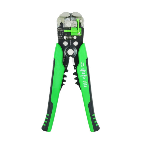FNAYA Automatic Stripping Pliers, 3 in 1 Multi Tool Automatic Adjustable Crimping Tool Cable Wire Stripper Cutter Peeling Pliers Repair Diagnostic-Tool (Color : Green)