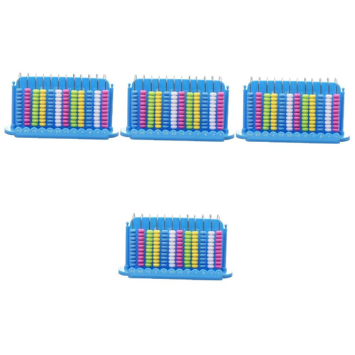 Abaodam 4pcs 12 Abacus Brain Toy Puzzle Toys Tools for Kids Toys for Kids Educational Toys Kids Calculate Tools Educational Counting Tool Child Plastic China