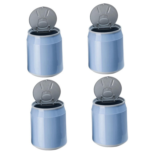 STOBAZA 4pcs Cans Trash Can Mini Trash Can Desktop Trash Can Car Garbage Can Trash Can with Lid Mini Bin Small Trash Bin with Lid Desk Mini Garbage Can Countertop Trash Can Cute Office