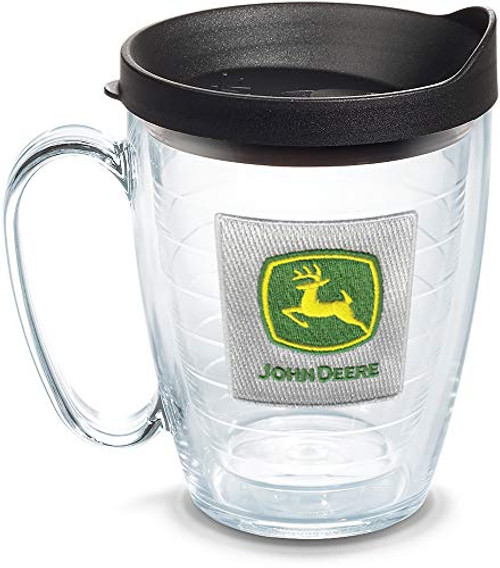 Tervis 1092263 John Deere - Classic Logo Insulated Tumbler with Emblem and Black Lid, 16oz Mug, Clear Tervis 1092263 John Deere - Classic Logo Insulated Tumbler with Emblem and Black Lid, 16oz Mug, Clear