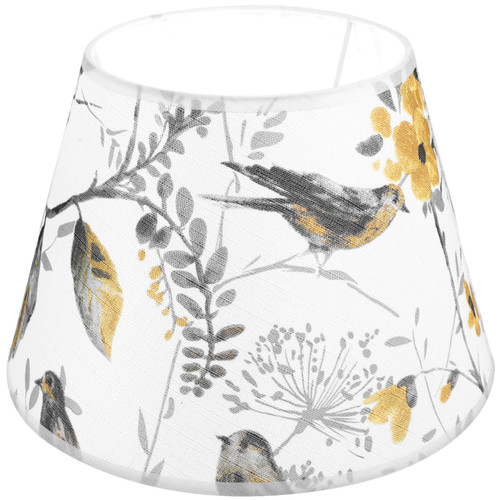 OSALADI Flower and Bird Fabric Lampshade Vintage Lamp Shade Bird Decor Table Lamp Shade Beside Lamp Shade Chandelier Shades Birds Lampshade Light Cover Replacement Lampshades Lamp Cover