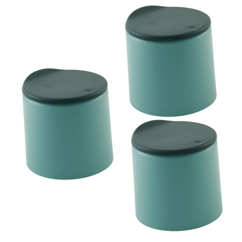 Ciieeo 3pcs Mini Garbage Cans Compost Bin Countertop Trashcan with Lid Mini Countertop Wastebasket Gabage Can Desk Waste Basket Bin with Lid Clamshell Trash Can Multifunction
