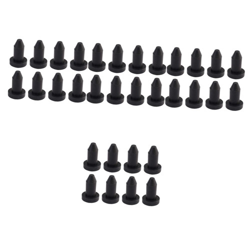 Happyyami 32 Pcs Canoe Water Plug Scupper Plug for Kayak Canoe Drain Stoppers Kit Kayak Bung Kayak Drain Hole Plug Scupper Plugs Paddle Board Accessories Boat Scupper Major Stick Rubber