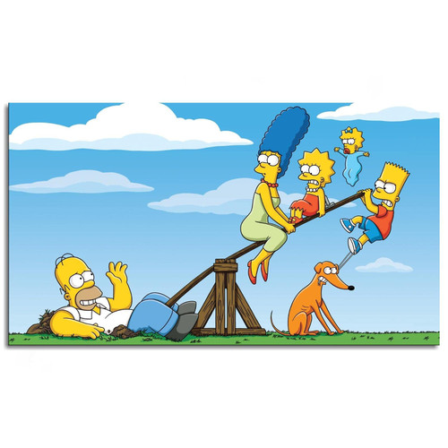 The Simpsons Seesaw 500 Pieces Wooden Jigsaw Puzzles for Adults- Suitable for All Puzzle Toy Enthusiasts, Educational Educational Art Collectibles