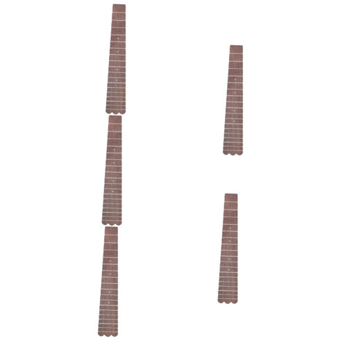 VICASKY 5pcs Ukulele Fingerboard Replacement Guitar Fretboard Baritone Ukulele Folk Guitar Fretboards Guitar Neck Fretboard Ukulele Chord Chart Music Fret Ukuleles Wood Ballad White Tone