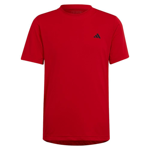 adidas Boys' Club Tennis T-Shirt, Better Scarlet