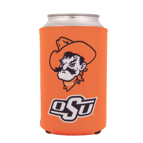 Oklahoma State University Can Insulator Beverage Cooler 1 Pack Foam Beverage Holder OSU Cowboys (1 Pack Can - Design A)