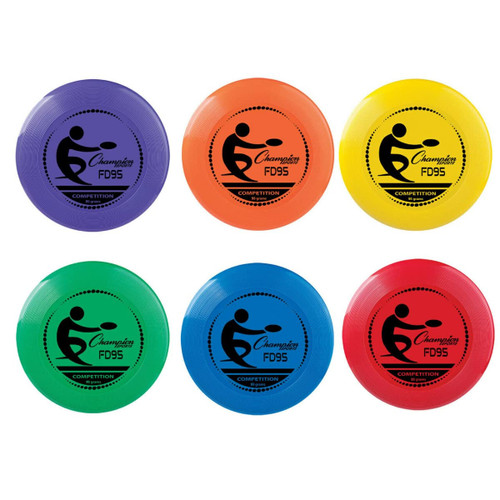 Champion Sports FD95SET 95 g Competition Plastic Discs - Set of 6