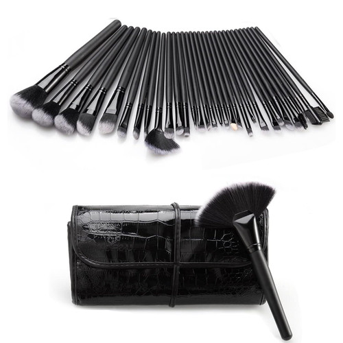 IULAVP Makeup Brushes, 32 Pcs Premium Synthetic Makeup Brushes Set Professional with Cosmetic Bag, Kabuki Foundation Blending Brush Eye Shadows Face Powder Blush Concealers Brushes IULAVP Makeup Brushes, 32 Pcs Premium Synthetic Makeup Brushes Set Professional with Cosmetic Bag, Kabuki Foundation Blending Brush Eye Shadows Face Powder Blush Concealers Brushes
