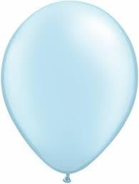 Qualatex 16" Pearlized Light Blue Latex Balloons (50ct)