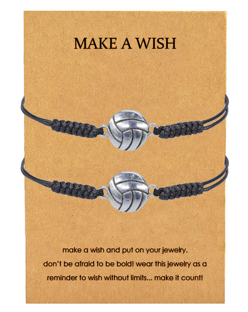 YANCHUN Sport Ball Bracelets for Women Men Baseball Soccer Volleyball Rugby Football Bracelets Gift for 2 for Most Sport Team Players or Fan (volleyball) YANCHUN Sport Ball Bracelets for Women Men Baseball Soccer Volleyball Rugby Football Bracelets Gift for 2 for Most Sport Team Players or Fan (volleyball)
