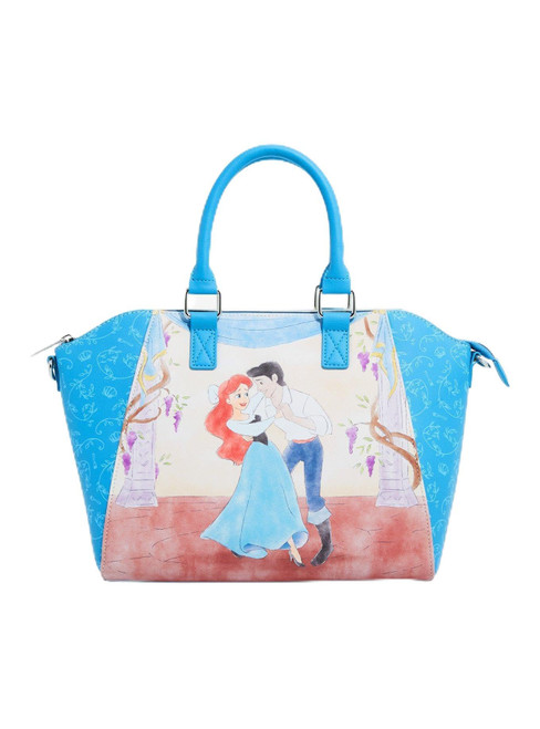 Loungefly Disney The Little Mermaid Ariel & Eric Dancing Satchel Bag LIGHT BLUE Loungefly Disney The Little Mermaid Ariel & Eric Dancing Satchel Bag LIGHT BLUE