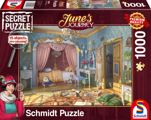 Schmidt Spiele 59976 Junes Journey Bedroom 1000-Piece Jigsaw Puzzle, Multi-Colour