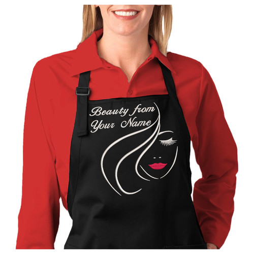 Makeup Apron, Custom Name Hair Apron Hairdresser Apron with Pockets Hairdresser Gift Hair Stylist Apron with Name Personalized Hair Stylist Gift for Hair Dresser Makeup with embroidered design (Black) Makeup Apron, Custom Name Hair Apron Hairdresser Apron with Pockets Hairdresser Gift Hair Stylist Apron with Name Personalized Hair Stylist Gift for Hair Dresser Makeup with embroidered design (Black)