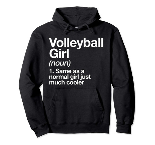 Volleyball Girl Definition Hoodie Funny Sports Pullover Volleyball Girl Definition Hoodie Funny Sports Pullover