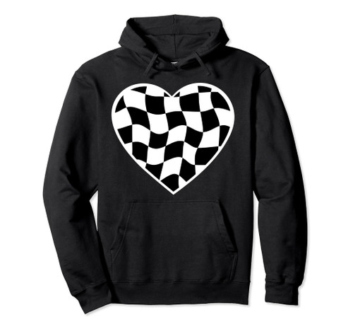 Checkerboard Chess Coach Checker heart Racing Chessboard tee Pullover Hoodie
