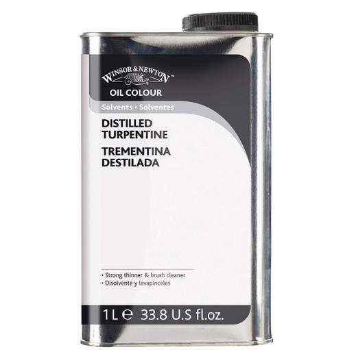 W&N English Distilled Turpentine, 1 Litre bogtle