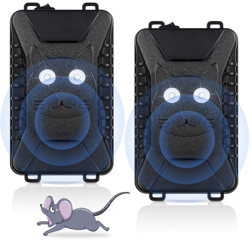 2 Pack Under Hood Rodent Repellent for Cars Ultrasonic Mouse Repellent Battery Operated with Strobe Light to Keeping Squirrel Rodents Rat Out of Car Engines Truck RV Warehouse Vehicle Protection 2 Pack Under Hood Rodent Repellent for Cars Ultrasonic Mouse Repellent Battery Operated with Strobe Light to Keeping Squirrel Rodents Rat Out of Car Engines Truck RV Warehouse Vehicle Protection