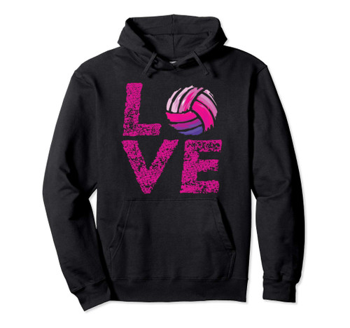 Volleyball Shirt For Teen Girls Women Love Volleyball Pullover Hoodie