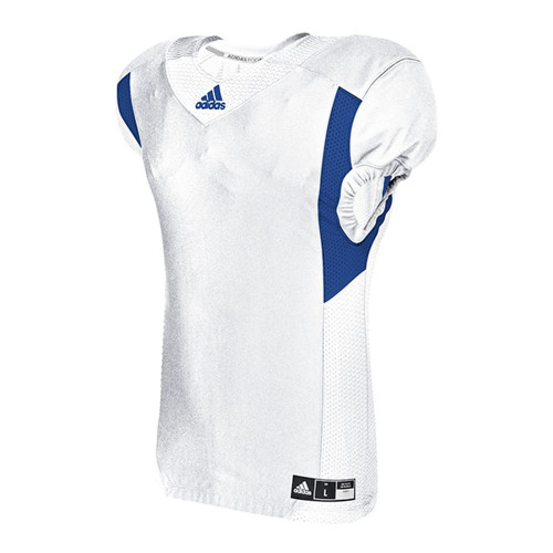 adidas Men's Techfit Hyped Football Jersey White/Collegiate Royal Large