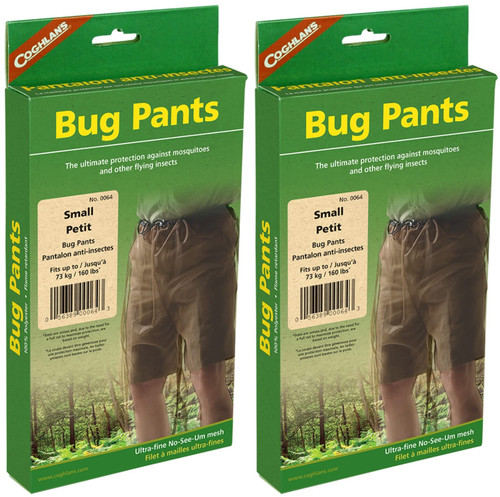 Coghlan's Bug Pants 100% Polyester Mesh, Small (2-Pack)