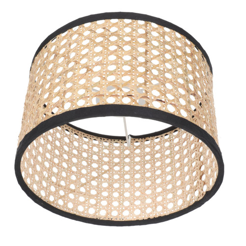 UKCOCO Wicker Rattan Lamp Shade Woven Lampshade E27 Lamp Rattan Grid Rattan Table Lamp