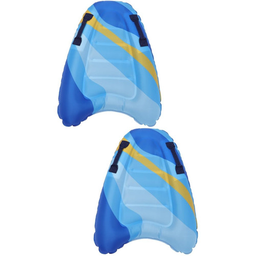 SUPVOX 2 Pcs Inflatable Surfboard Inflatables Floating Swimming Pad Swimming Pool Board for Kids Surfing Board Learn to Swimming Board Child PVC Inflatable Board Beach