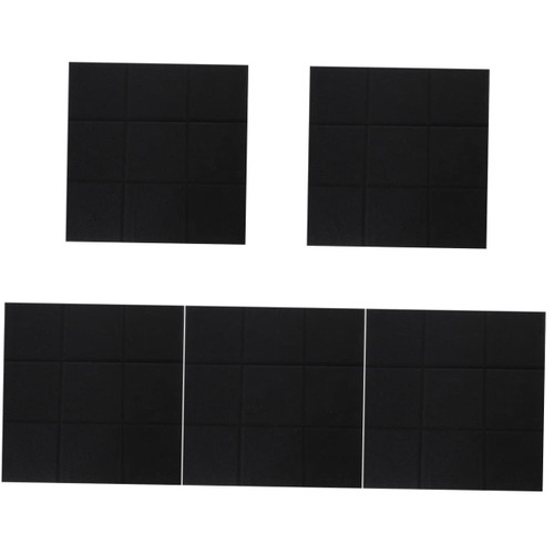 NUOBESTY 5pcs Jiugongge Felt Board Corkboards for Wall Felt Display Board Felt Letter Board Black Bulletin Board Paper Felt Pin Board Cork Board Kindergarten Enamel Memorandum Office