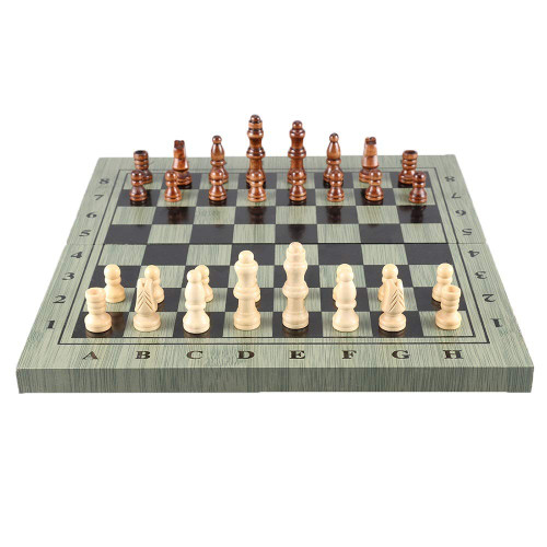 QIAOLI International Chess International Chess Set Wood Portable Wooden Chessboard Chess Game Travel Chess Set for Family Activities Chess Set ( Color : Size 2 )