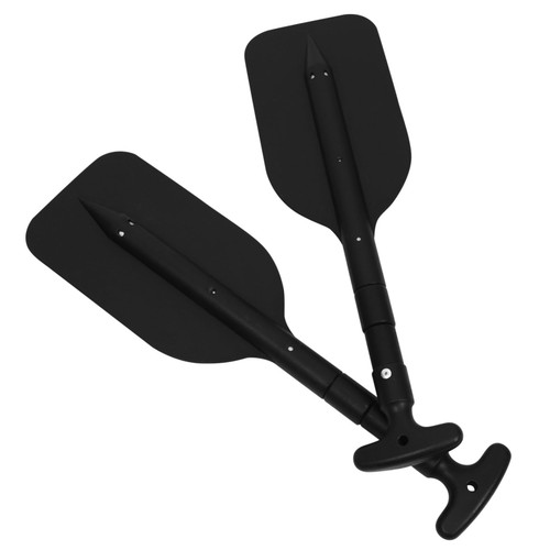 Happyyami 2pcs Retractable Paddle Youth Kayak Paddle Inflatable Boat Paddle Kayak Accessories Boat Paddle Telescoping Paddle Boats Kayak Oar Retractable Oars Boat Oars PVC