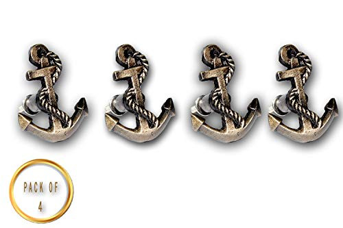 Cast Iron Nautical Anchor Drawer Knobs & pulls Set of 4
