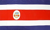Costa Rica Flag (With Seal) 3X5 Foot E Poly