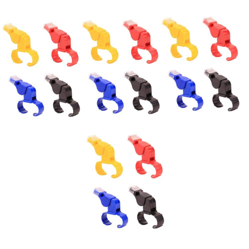 Toddmomy 16 Pcs Emergency Whistle Toy Bowling Ball Whistle for Lifeguards Lifeguard Whistle Loud Whistle Survival Whistle Referee Whistle Finger Grip Whistle Rescue Whistle Non-Nuclear