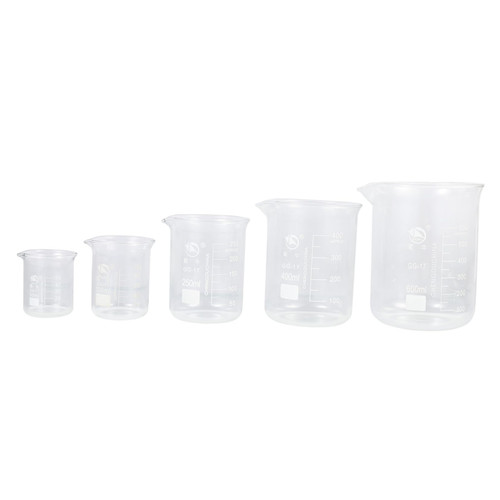 MARMERDO 5pcs Beaker Glass Mixing Cups High Borosilicate Measuring Cup Graduated Measuring Cups Measuring Cup Laboratory 50ml Measuring Cup Experiment Equipment