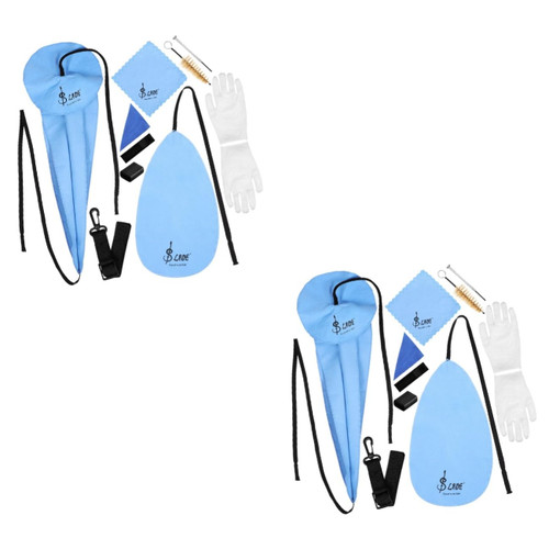 Toyvian 2pcs Sax Cleaning Sax Cleaner Care Flute Cleaning Tools Saxophone Cleaning Kit Saxophone Gloves Saxophone Instrument Care Kit Saxophone Cleaner Musical Instrument Cotton Teeth Pads
