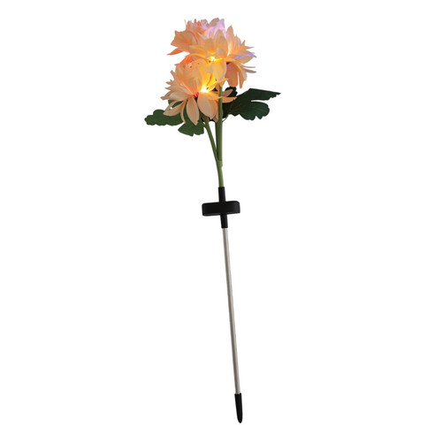 YARNOW 2pcs Solar Lantern Lawn Solar Lamp Outside Solar Lights Exterior Solar Powered Lights Solar Walkway Lights Solar Stake Lamps Decor Lawn Solar Light Garden Light Outdoor Silk Cloth