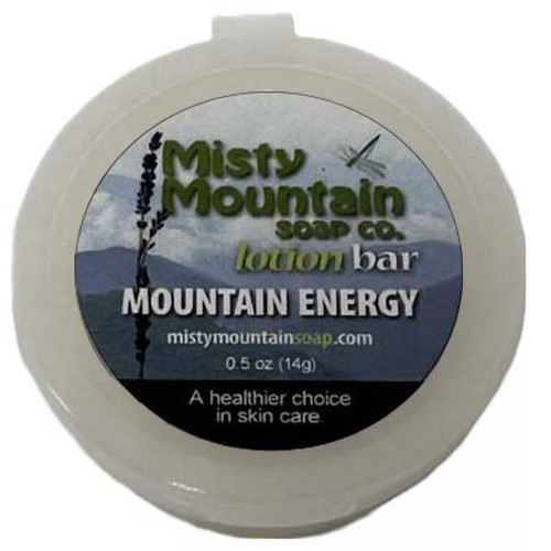 Mountain Energy - Solid Mini Lotion Bar - Made with Natural Oils and Butters by Misty Mountain Soap Co.