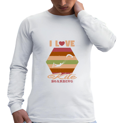 I Love 64 Kite Gift Ideas for Teens and Family Grey and Muticolor Unisex Long Sleeve T Shirt I Love 64 Kite Gift Ideas for Teens and Family Grey and Muticolor Unisex Long Sleeve T Shirt