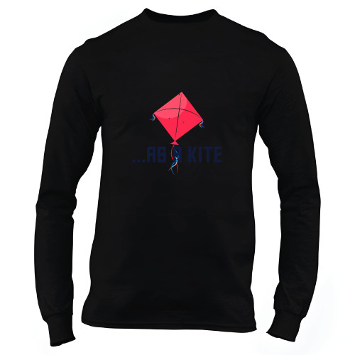 Kite Gifts for Loved Ones Ideal Gift Idea for Birthdays or Celebrations Black and Muticolor Unisex Long Sleeve T Shirt