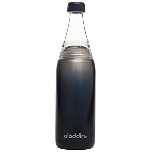 Aladdin Fresco Twist & Go Water Bottle, 20oz, Stainless Steel & Tritan, Vacuum Insulated, Sapphire Aladdin Fresco Twist & Go Water Bottle, 20oz, Stainless Steel & Tritan, Vacuum Insulated, Sapphire