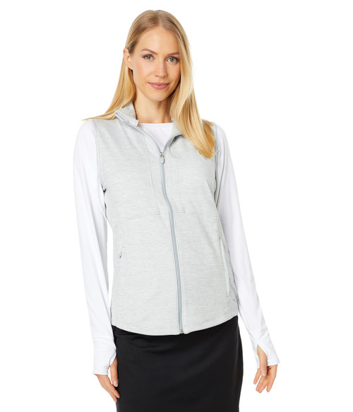PUMA GOLF Women's Standard Cloudspun Daybreak Vest, High Rise Heather, Extra Small