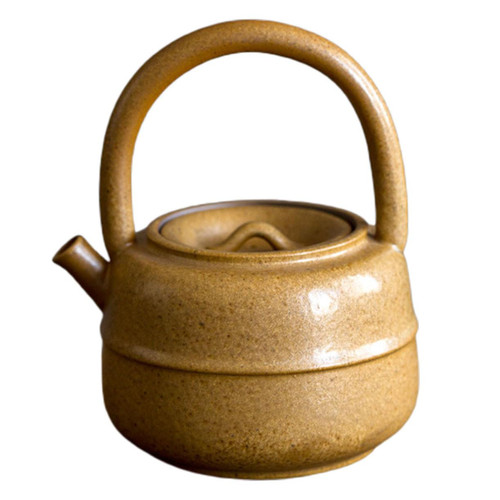 BESTOYARD 1pc Tea Kettle Tea Set Brew Tea Kettle Ceramic Coffee Pot Stovetop Kungfu Teapot Portable Cooking Stove Japanese Tea Pots Anti-scald Teapot Coffee Machine Hand Made Ceramics