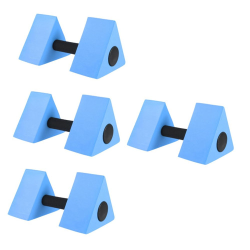 Amosfun 4pcs Water Dumbbells Pool Exercise Dumbbells Water Floating Barbells Pool Weights Foam Water Weights Water Weights Dumbbells Water Play Toys Swimming Barbell Armrest Eva Child Hand