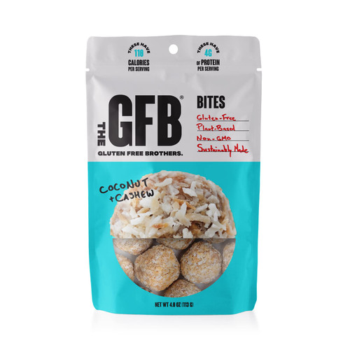 The Gluten Free Bar, Protein Bites, Coconut Cashew Crunch, 4 Ounce Bag, Vegan, Dairy Free, Non GMO, Soy Free The Gluten Free Bar, Protein Bites, Coconut Cashew Crunch, 4 Ounce Bag, Vegan, Dairy Free, Non GMO, Soy Free