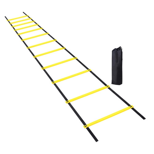 Agility Ladders Indoor and Outdoor Speed Agility Ladder, Sports Training Footwork Ladder with Adjustable Rungs, with Storage Bag (Size : 4m-8 Rung)