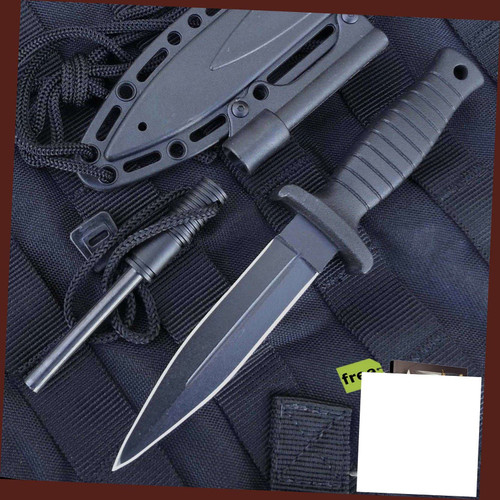 7" BLACK RANGER Mini Xtreme Stainless Steel Hunting Blade Carbon Steel Sharp Tactical Fixed Blade Knife w/Fire Starter