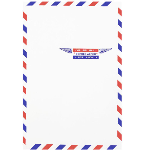 JAM PAPER 6 x 9 Open End Catalog Airmail Envelopes - White - 50/Pack