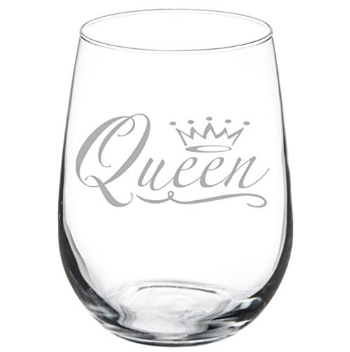 Wine Glass Goblet Queen Fancy (17 oz Stemless) Wine Glass Goblet Queen Fancy (17 oz Stemless)