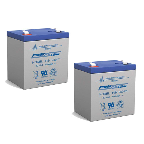 12V 5AH Sealed Lead Acid (SLA) Battery for UB1250 6FM5 Wheelchair Scooter AGM - 2 Pack